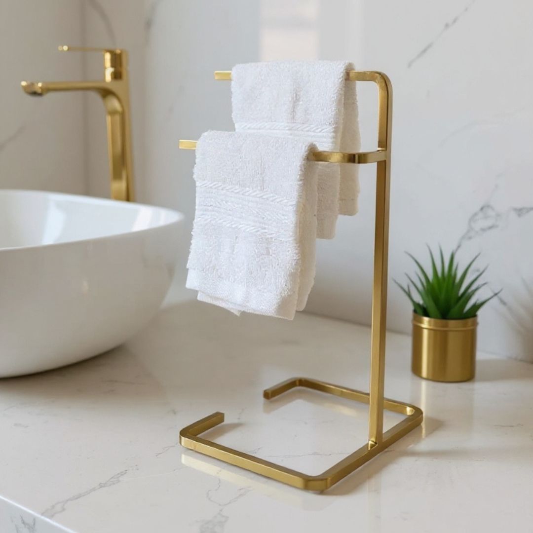 Freestanding Stainless Steel Towel Stand