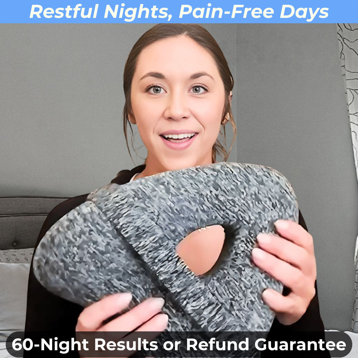 Contoured Memory Foam Knee Pillow