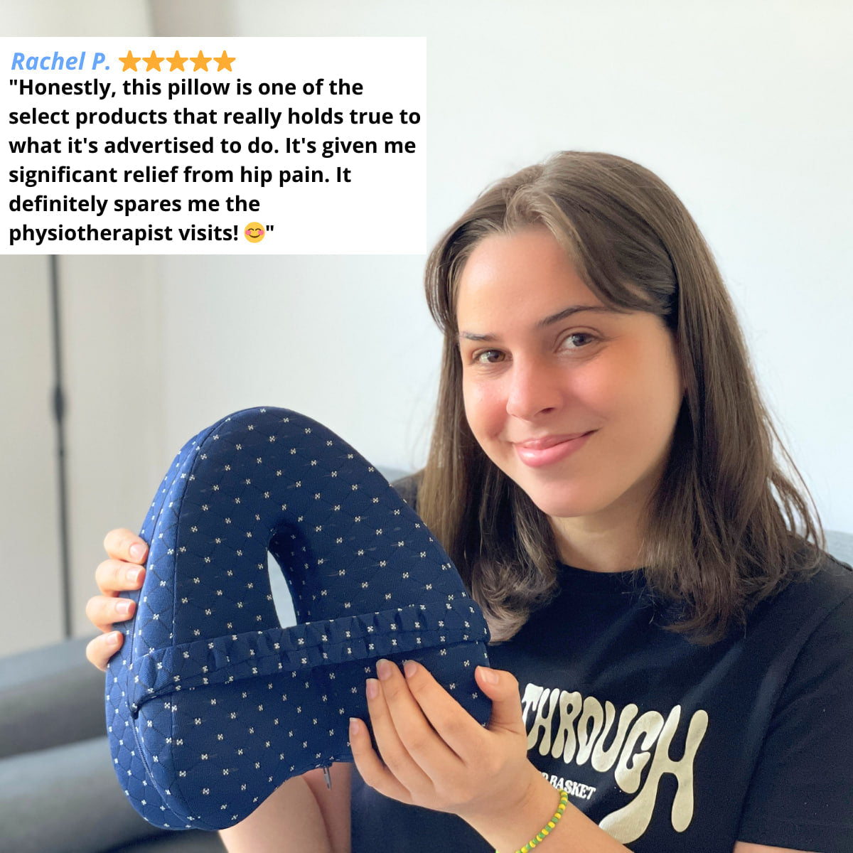 Contoured Memory Foam Knee Pillow
